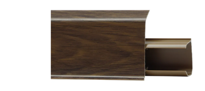 Плинтус со съемной панелью ROYCE 2,2м, 55мм цвет: 535 дуб кармелитовый